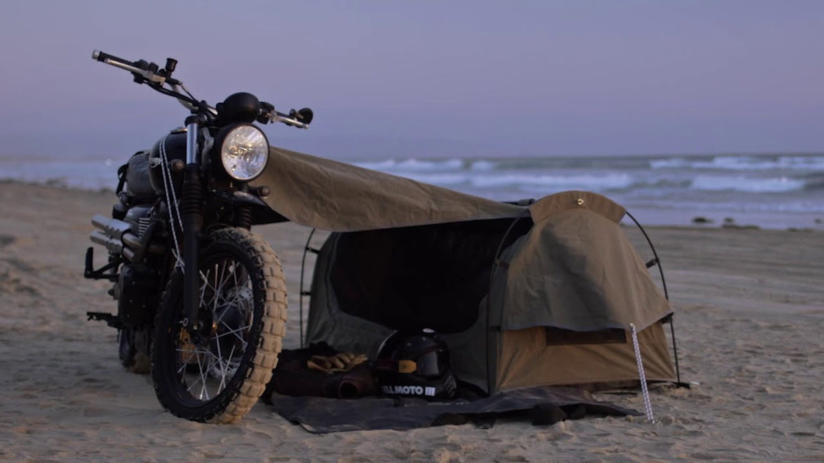 Fishing off of a motorcycle. #motorcyclecamping #fishing #camping